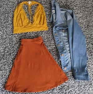 Bandeau & Skater Skirt